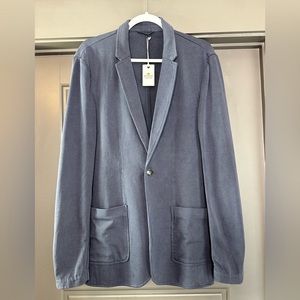 Marine Layer Mens Duke Faded Navy Cotton Jersey Knit Blazer SportCoat Sz 42 NWT